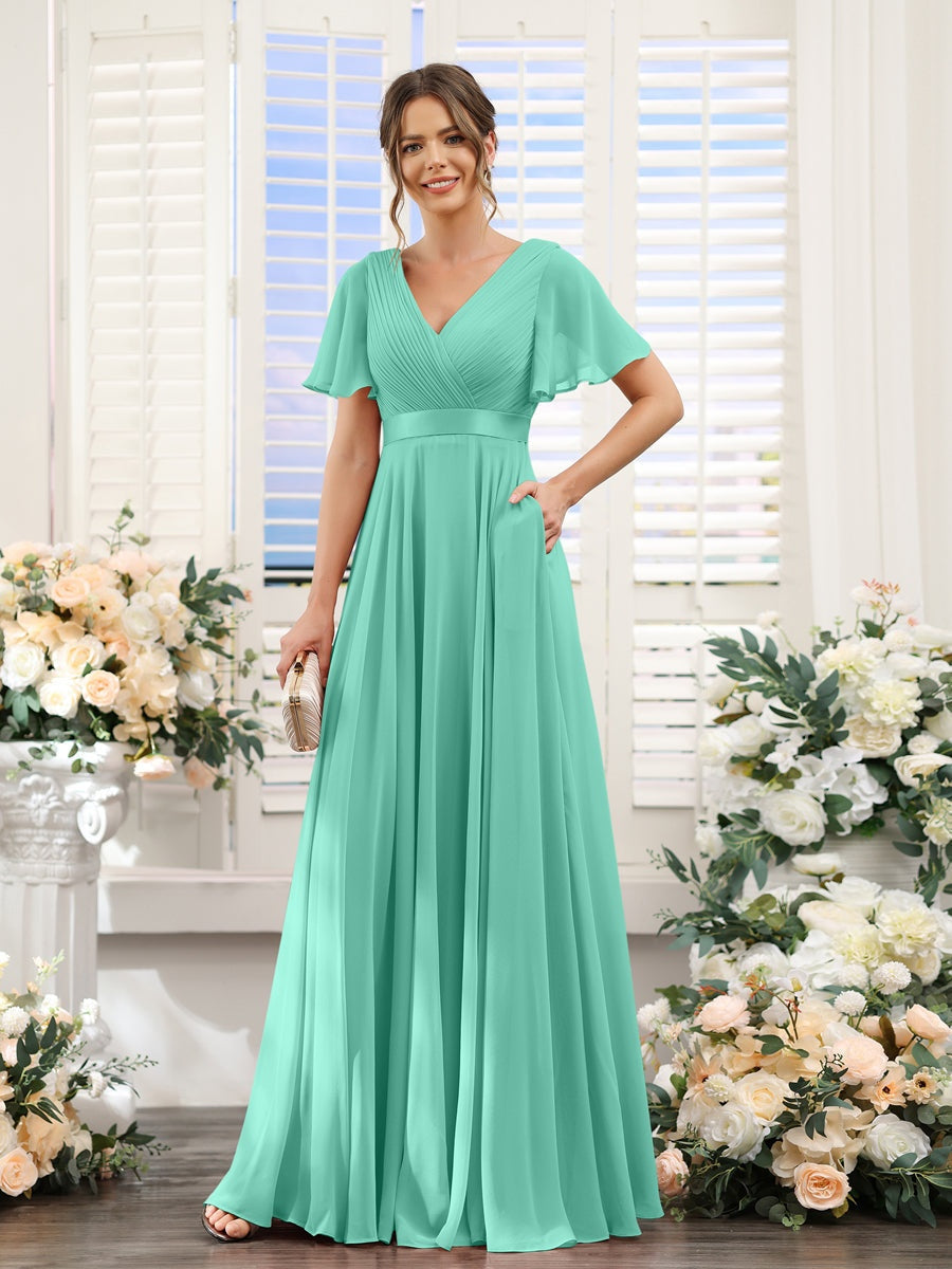 Abito da damigella d'onore a trapezio da donna – Elegante e formale, perfetto per matrimoni e feste