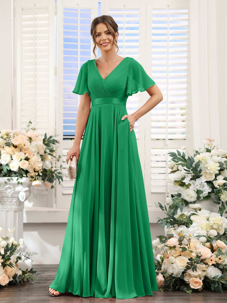 Abito da damigella d'onore a trapezio da donna – Elegante e formale, perfetto per matrimoni e feste
