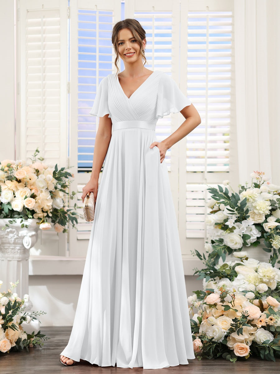 Abito da damigella d'onore a trapezio da donna – Elegante e formale, perfetto per matrimoni e feste