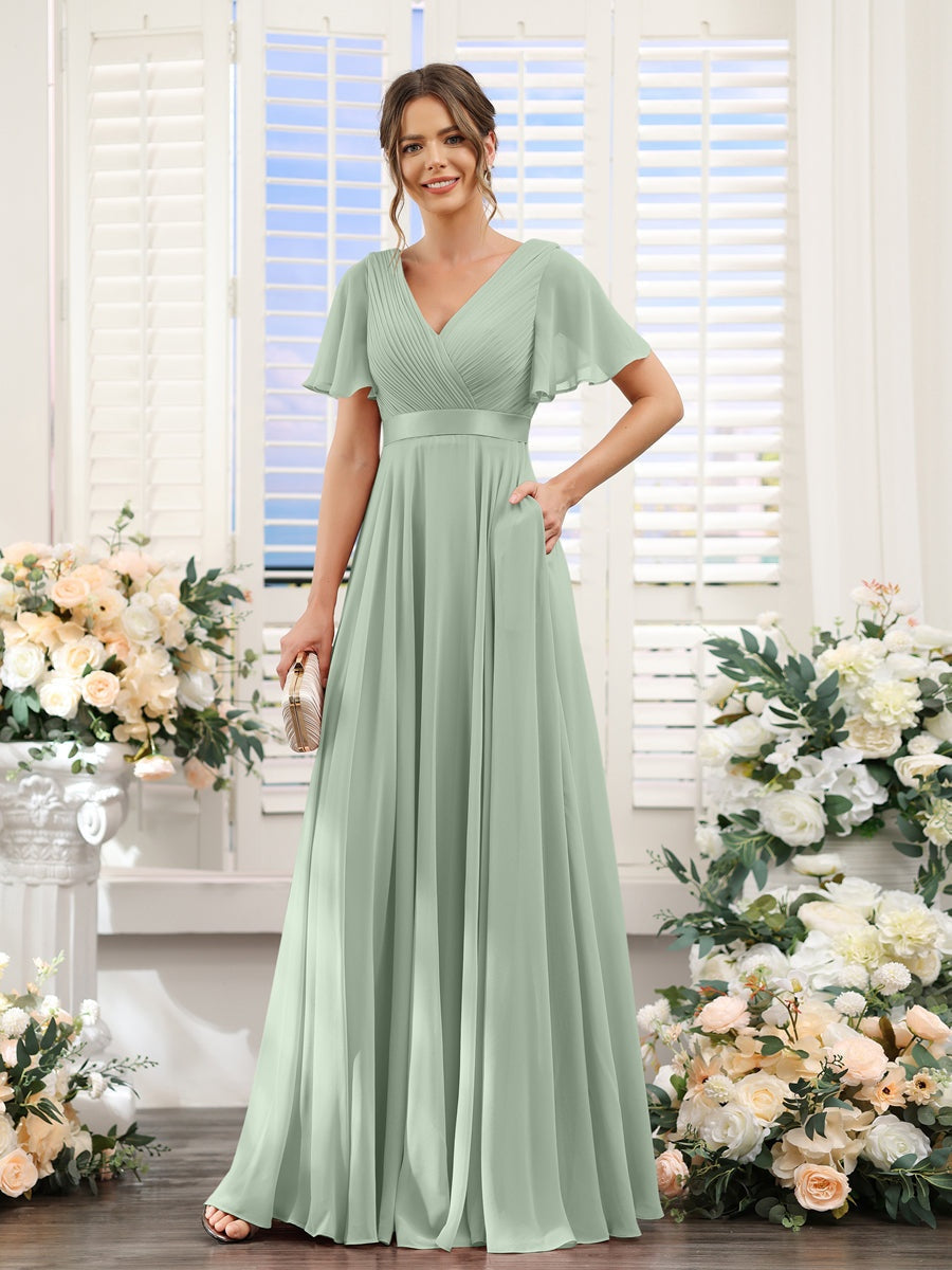 Abito da damigella d'onore a trapezio da donna – Elegante e formale, perfetto per matrimoni e feste