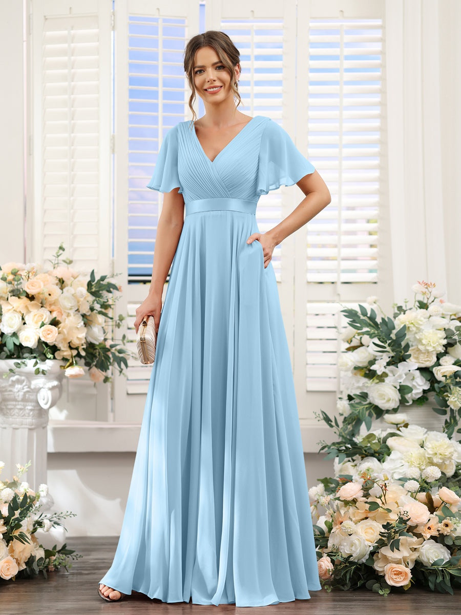 Abito da damigella d'onore a trapezio da donna – Elegante e formale, perfetto per matrimoni e feste