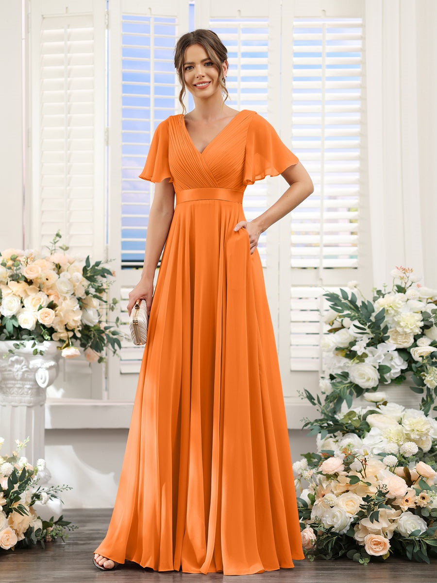 Abito da damigella d'onore a trapezio da donna – Elegante e formale, perfetto per matrimoni e feste