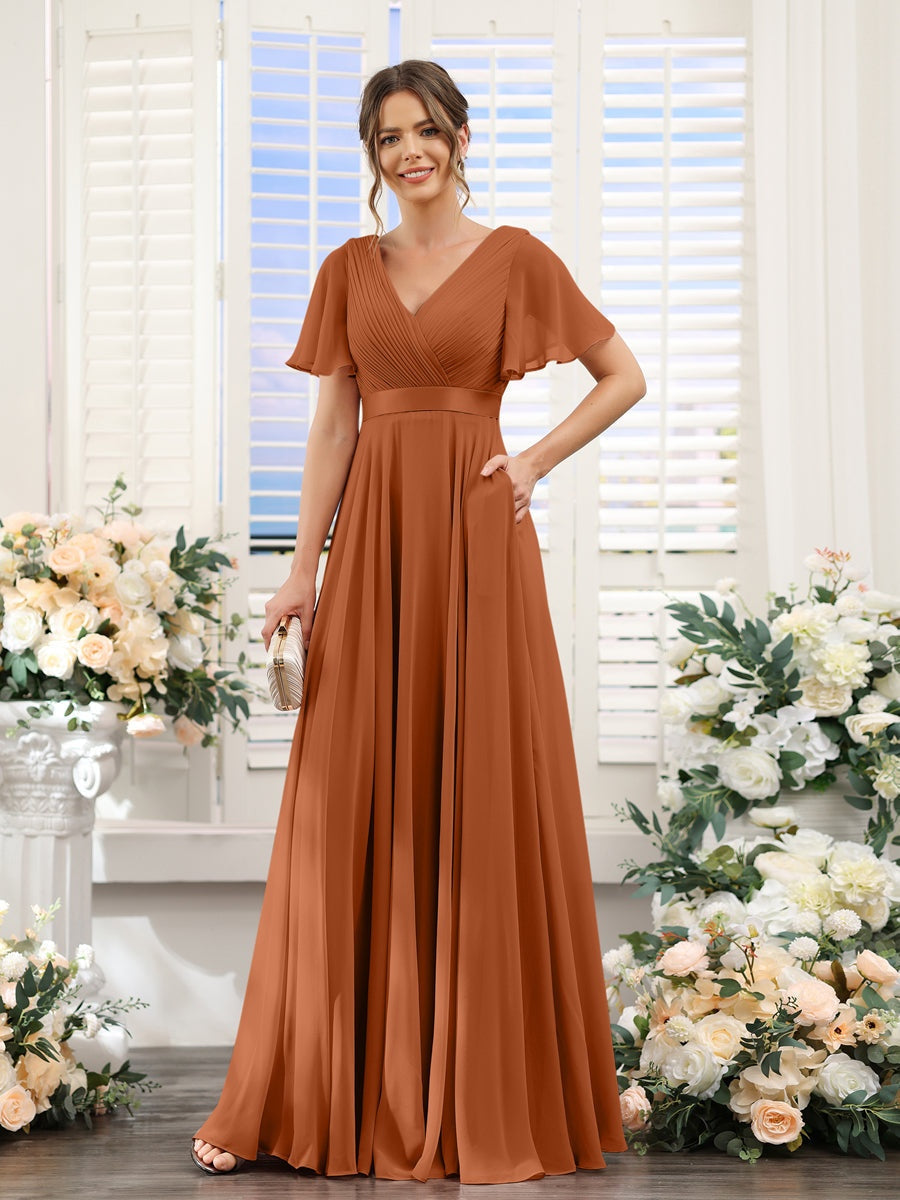 Abito da damigella d'onore a trapezio da donna – Elegante e formale, perfetto per matrimoni e feste