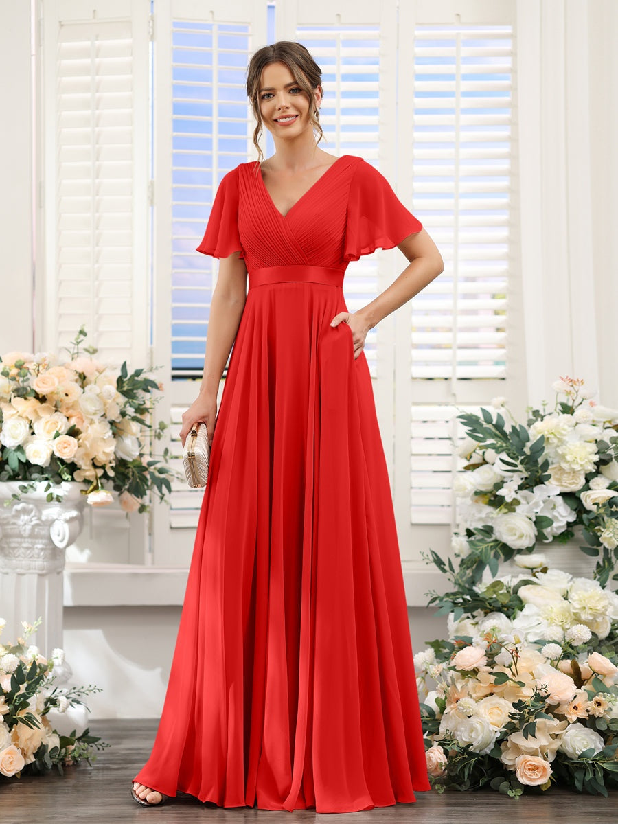 Abito da damigella d'onore a trapezio da donna – Elegante e formale, perfetto per matrimoni e feste