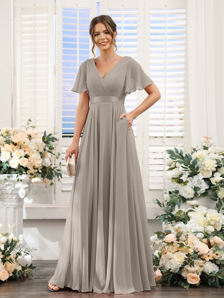 Abito da damigella d'onore a trapezio da donna – Elegante e formale, perfetto per matrimoni e feste