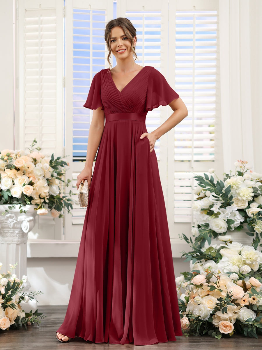 Abito da damigella d'onore a trapezio da donna – Elegante e formale, perfetto per matrimoni e feste