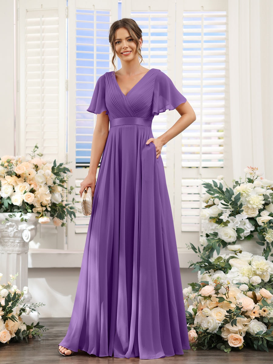 Abito da damigella d'onore a trapezio da donna – Elegante e formale, perfetto per matrimoni e feste