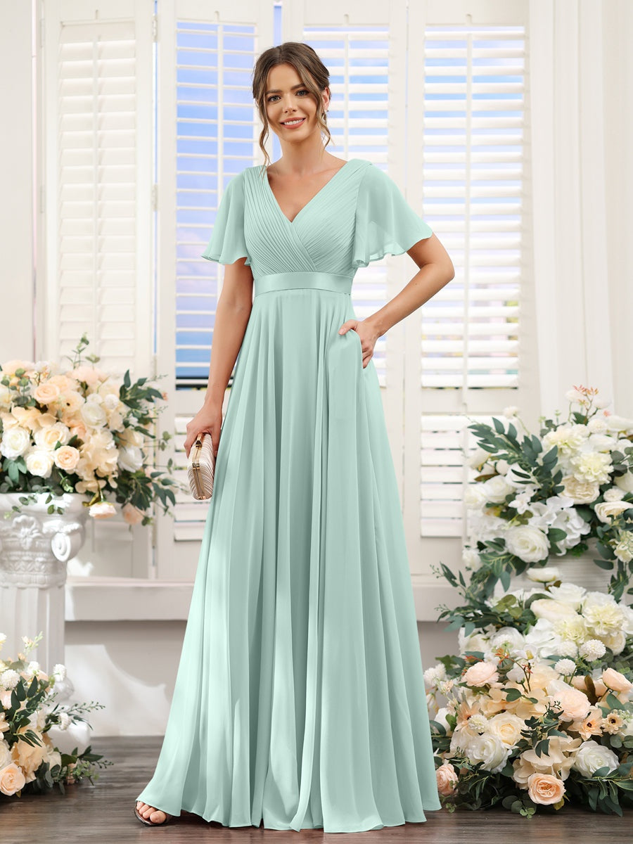 Abito da damigella d'onore a trapezio da donna – Elegante e formale, perfetto per matrimoni e feste
