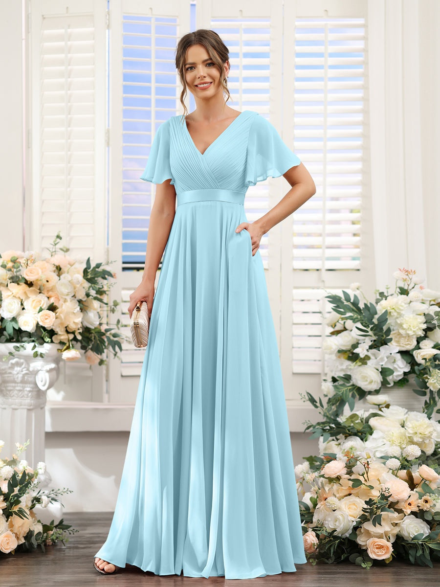 Abito da damigella d'onore a trapezio da donna – Elegante e formale, perfetto per matrimoni e feste