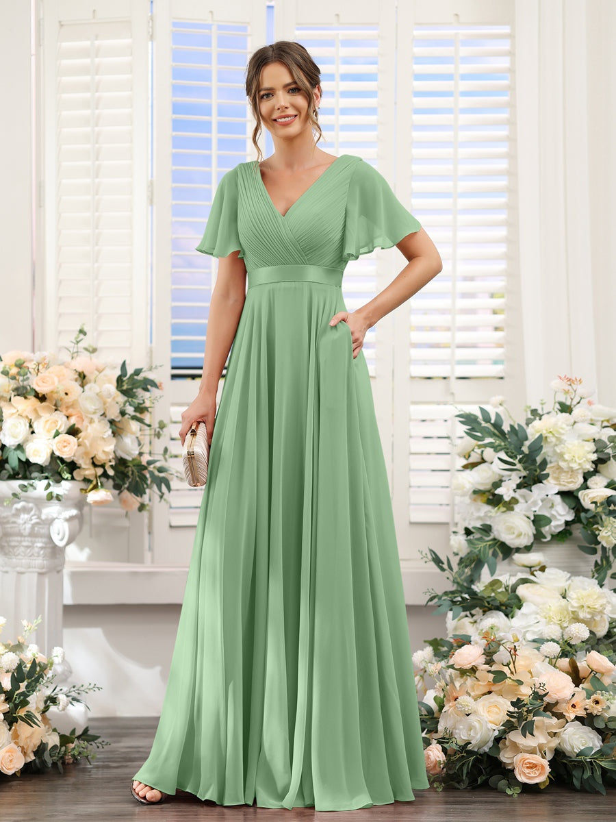 Abito da damigella d'onore a trapezio da donna – Elegante e formale, perfetto per matrimoni e feste