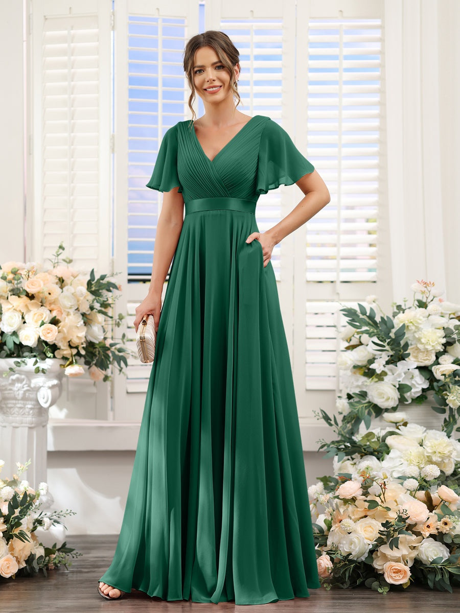 Abito da damigella d'onore a trapezio da donna – Elegante e formale, perfetto per matrimoni e feste