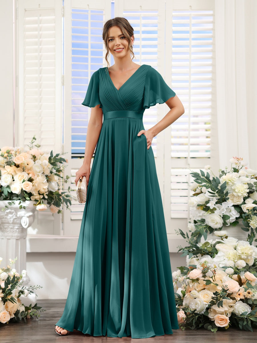 Abito da damigella d'onore a trapezio da donna – Elegante e formale, perfetto per matrimoni e feste