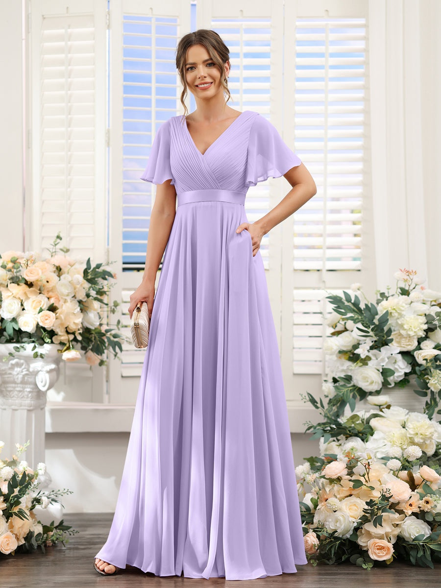 Abito da damigella d'onore a trapezio da donna – Elegante e formale, perfetto per matrimoni e feste