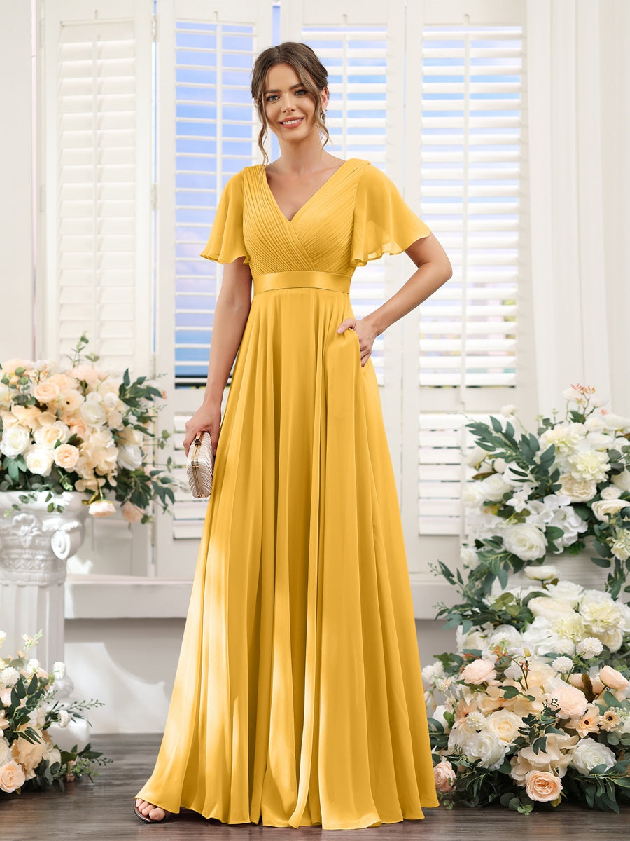 Abito da damigella d'onore a trapezio da donna – Elegante e formale, perfetto per matrimoni e feste