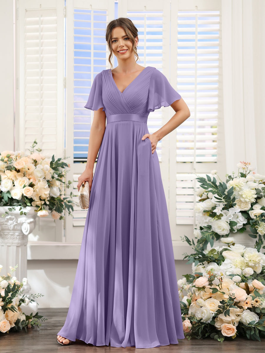 Abito da damigella d'onore a trapezio da donna – Elegante e formale, perfetto per matrimoni e feste