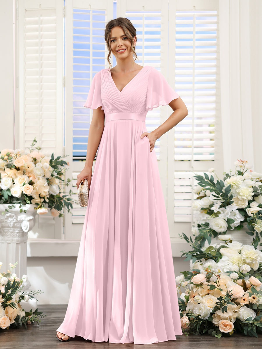 Abito da damigella d'onore a trapezio da donna – Elegante e formale, perfetto per matrimoni e feste
