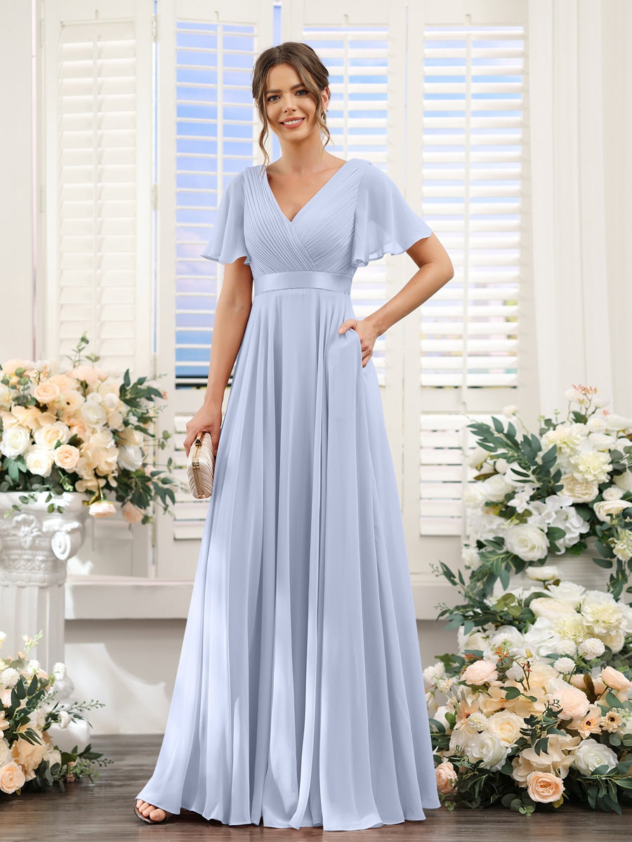 Abito da damigella d'onore a trapezio da donna – Elegante e formale, perfetto per matrimoni e feste