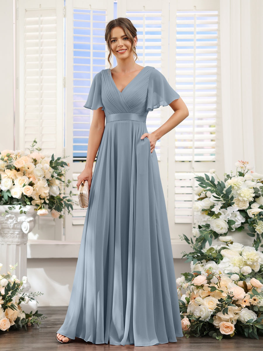 Abito da damigella d'onore a trapezio da donna – Elegante e formale, perfetto per matrimoni e feste