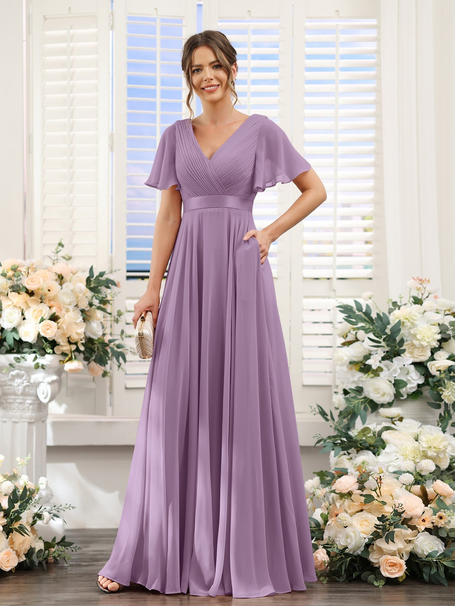 Abito da damigella d'onore a trapezio da donna – Elegante e formale, perfetto per matrimoni e feste