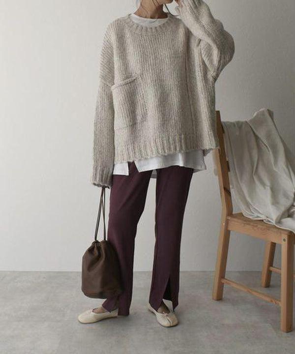 Maglione donna oversize in maglia - Morbido e comodo