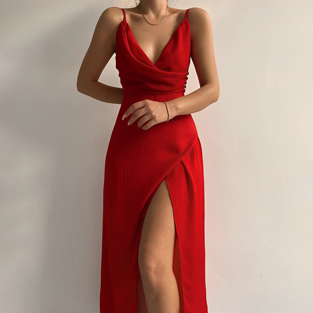 Maxi abito leggero e fluido da donna