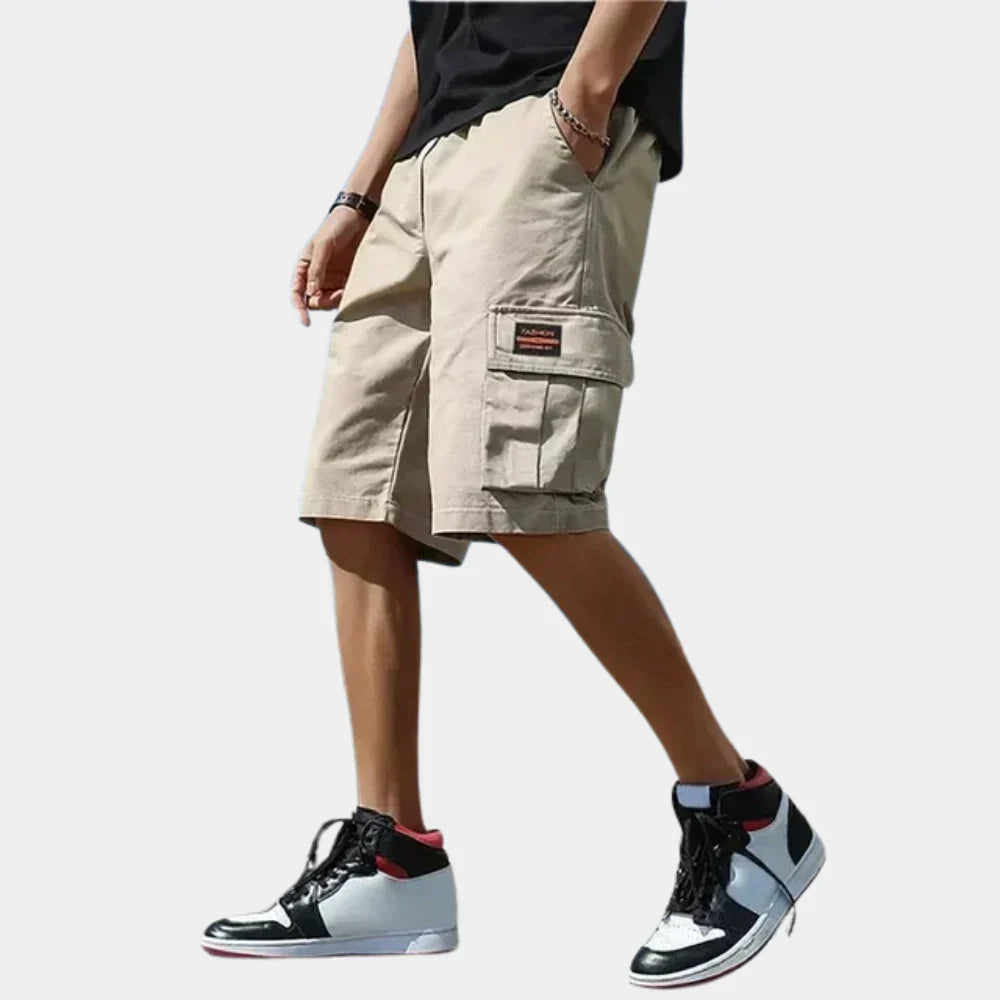 Pantaloncini cargo casual da uomo – Pantaloncini estivi da combattimento in cotone