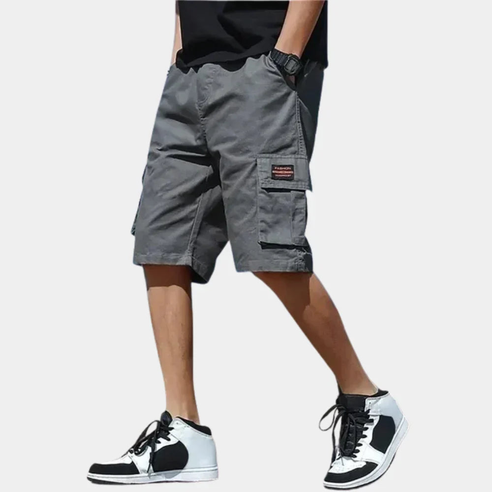 Pantaloncini cargo casual da uomo – Pantaloncini estivi da combattimento in cotone