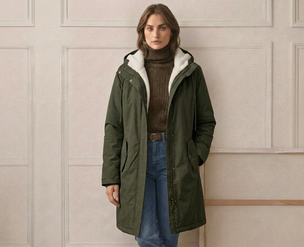 Cappotto donna con cappuccio resistente alle intemperie - Caldo e protettivo