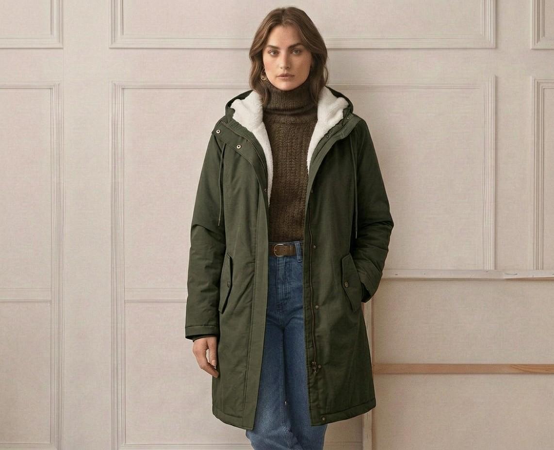 Cappotto donna con cappuccio resistente alle intemperie - Caldo e protettivo