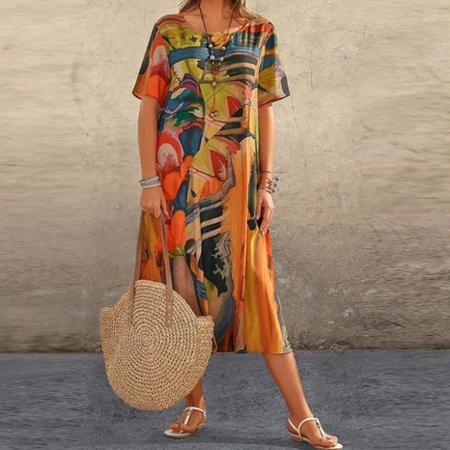 Tunica ampia e comoda da donna – Abito fluido casual