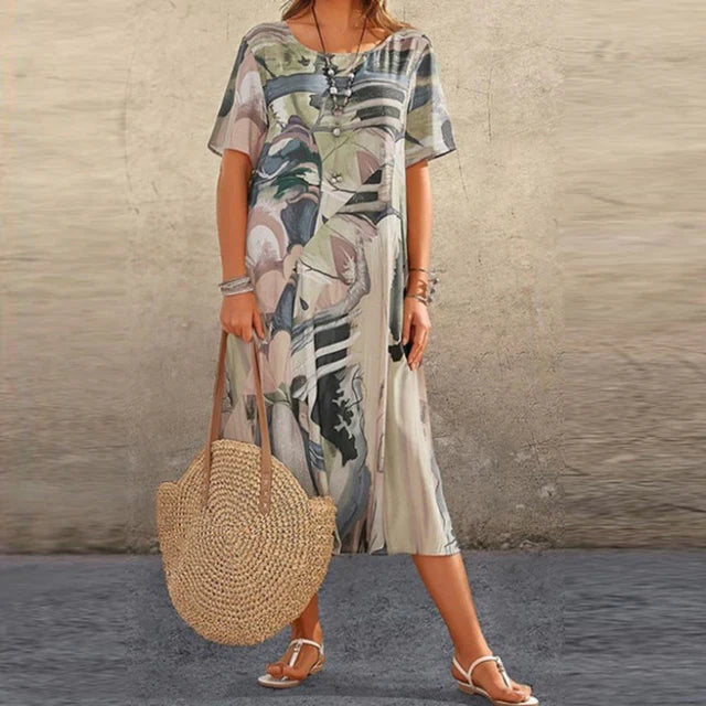 Tunica ampia e comoda da donna – Abito fluido casual