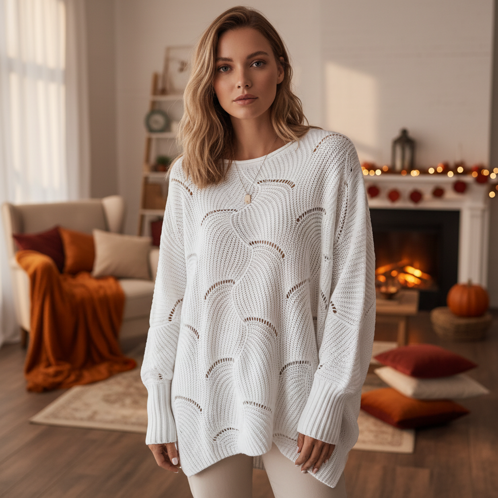 Pull asymétrique femme - Moderne et confortable