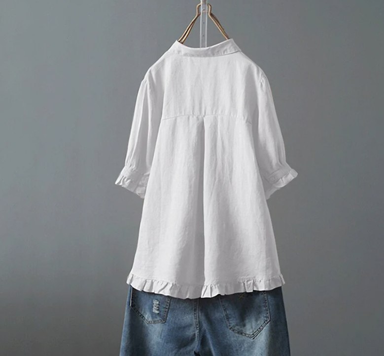 Camicia da donna in cotone – Top elegante e confortevole