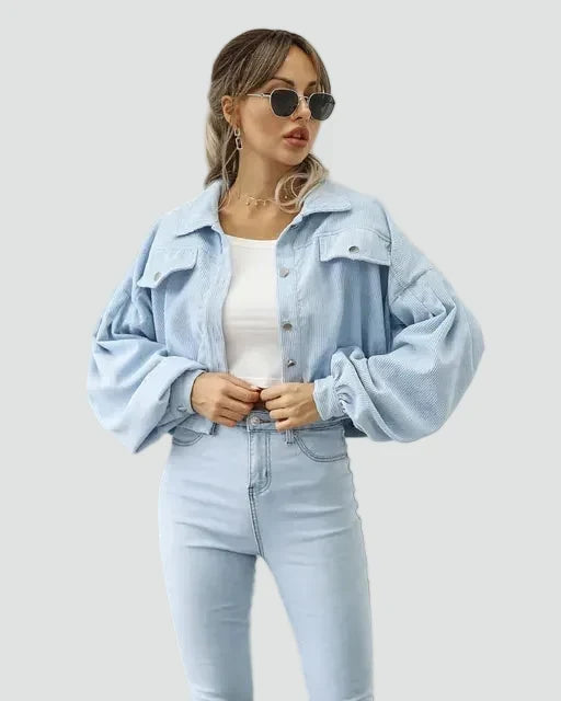 Bomber donna in velluto a coste - Casual e moderno