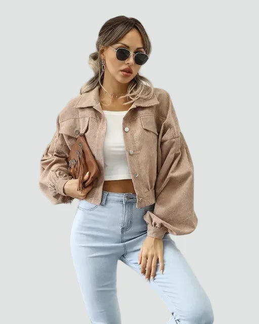 Bomber donna in velluto a coste - Casual e moderno