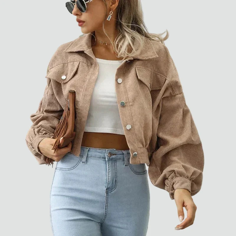 Bomber donna in velluto a coste - Casual e moderno