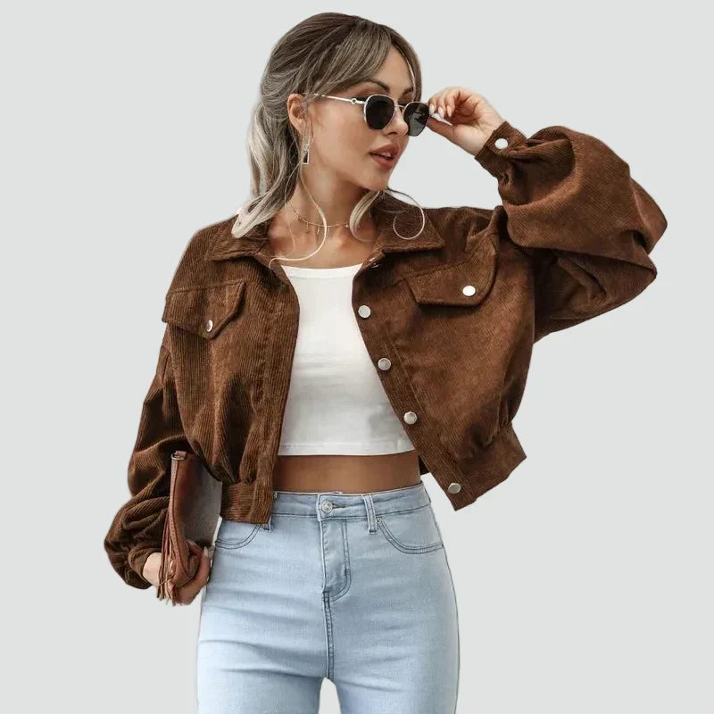 Bomber donna in velluto a coste - Casual e moderno