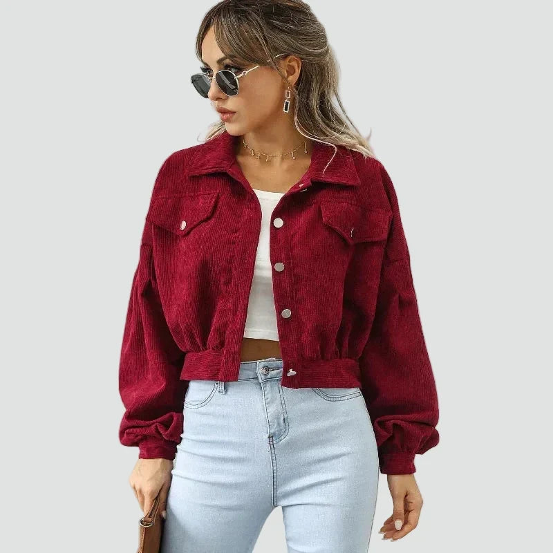 Bomber donna in velluto a coste - Casual e moderno