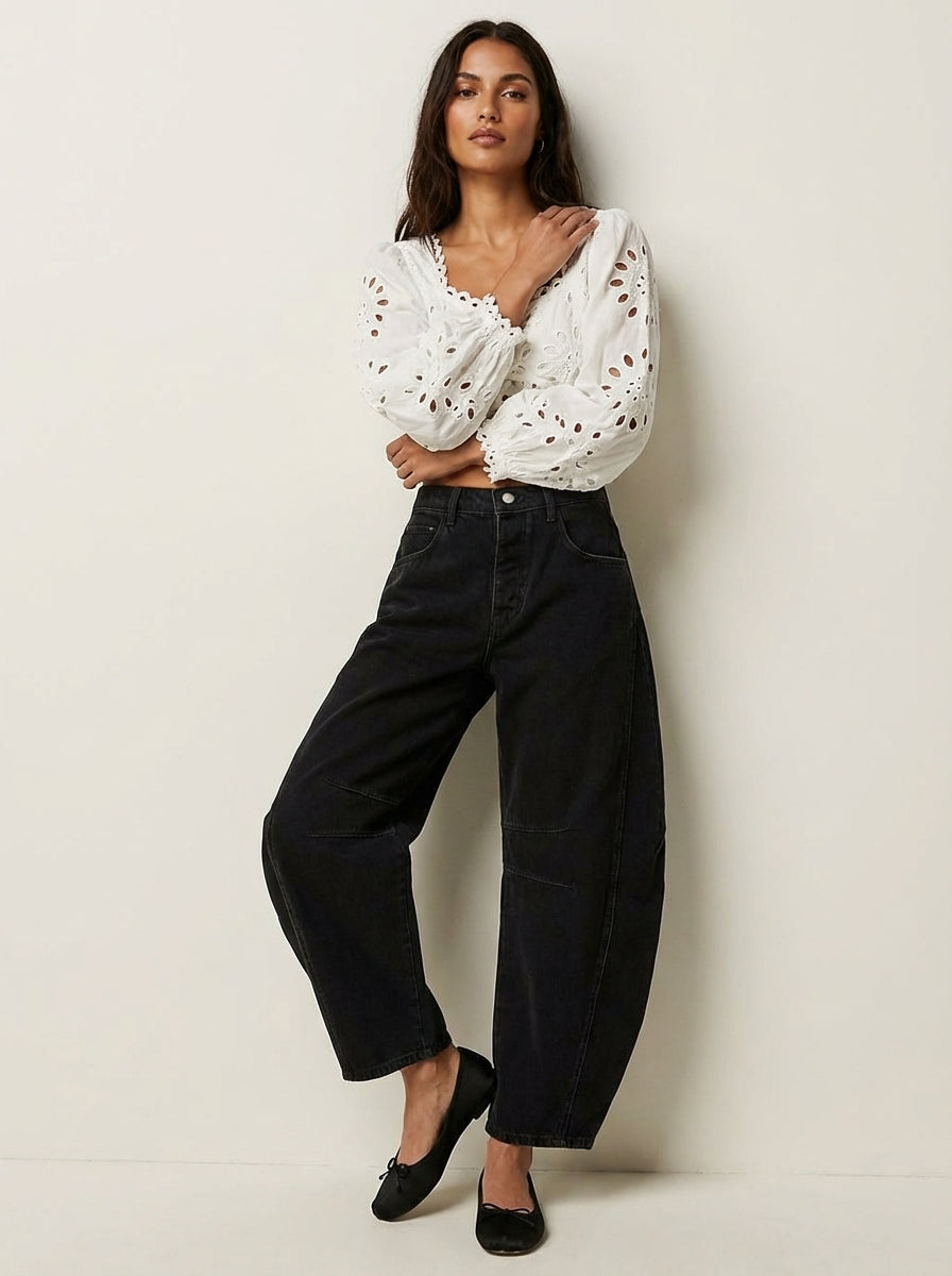 Jeans baggy donna a vestibilita ampia - Casual e di tendenza