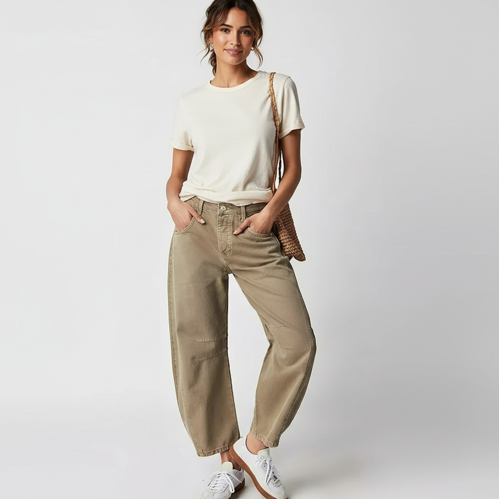 Jeans baggy donna a vestibilita ampia - Casual e di tendenza