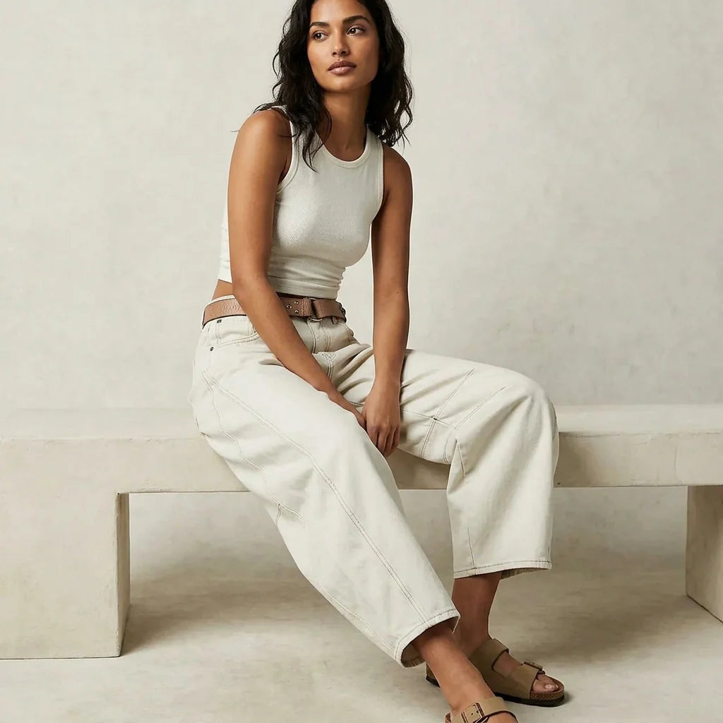 Jeans baggy donna a vestibilita ampia - Casual e di tendenza