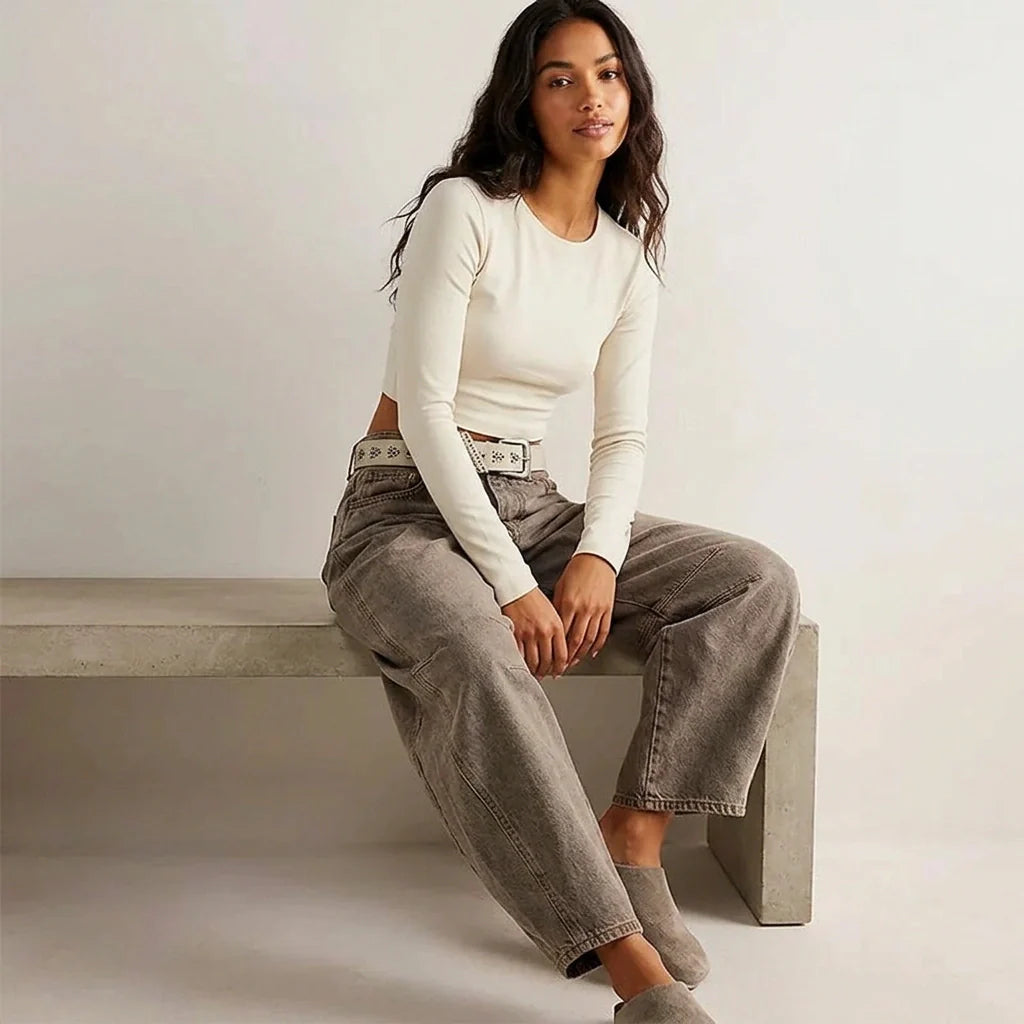 Jeans baggy donna a vestibilita ampia - Casual e di tendenza