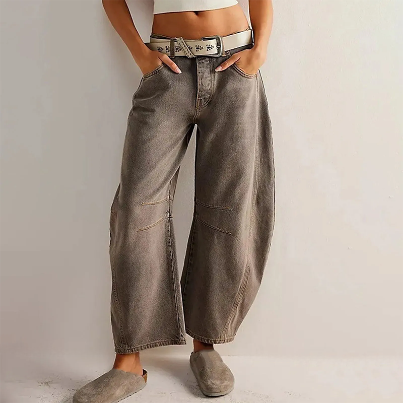 Jeans baggy donna a vestibilita ampia - Casual e di tendenza
