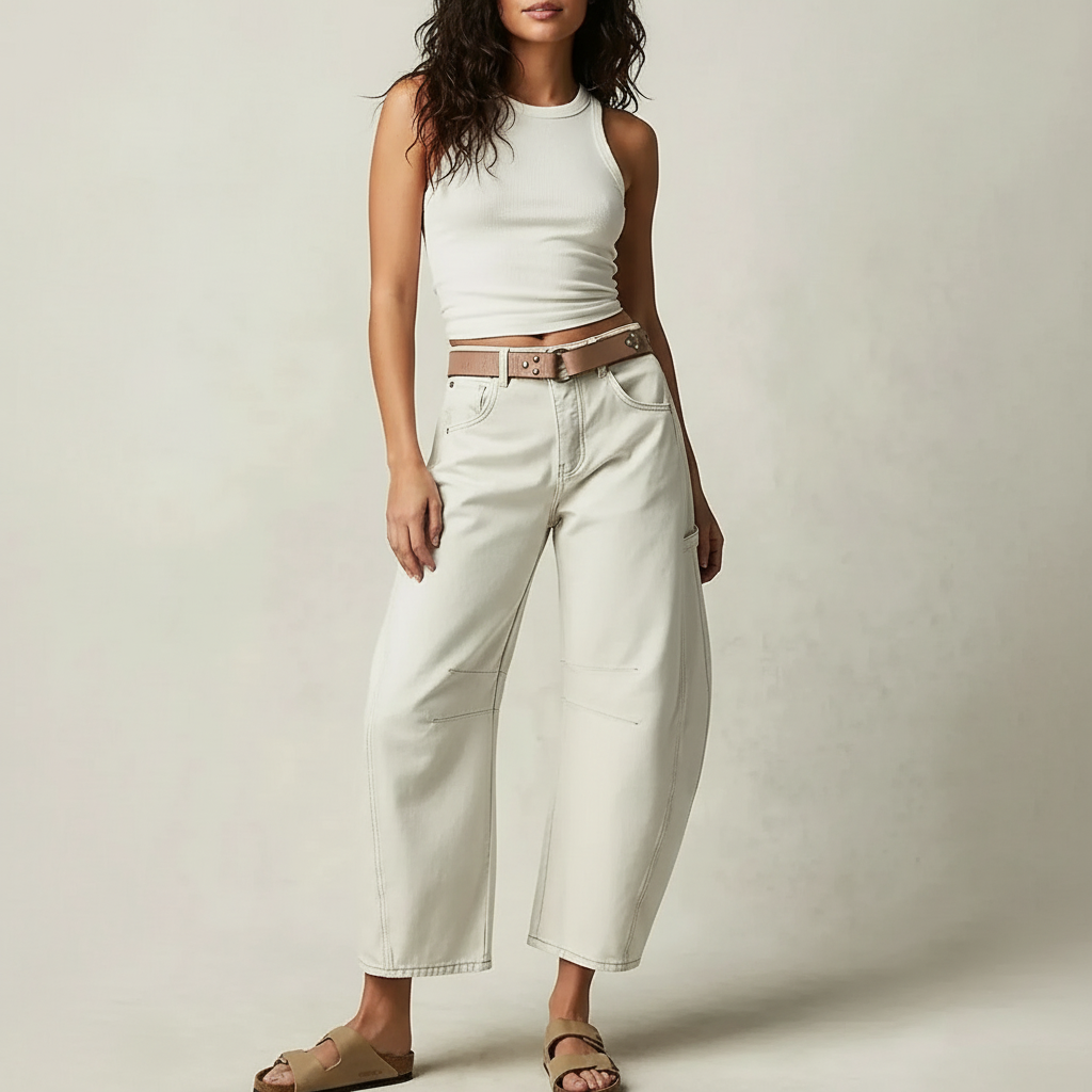 Jeans baggy donna a vestibilita ampia - Casual e di tendenza