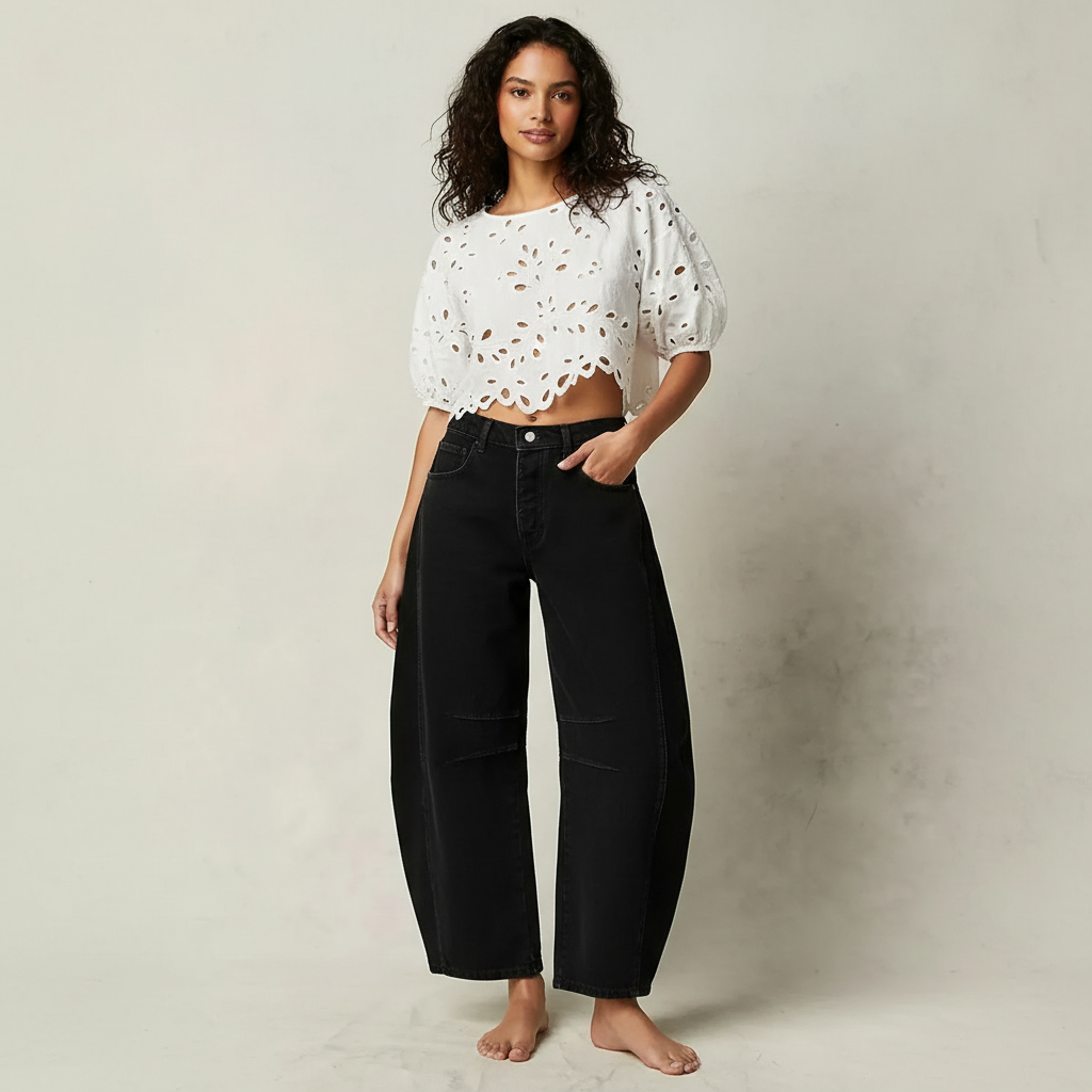 Jeans baggy donna a vestibilita ampia - Casual e di tendenza