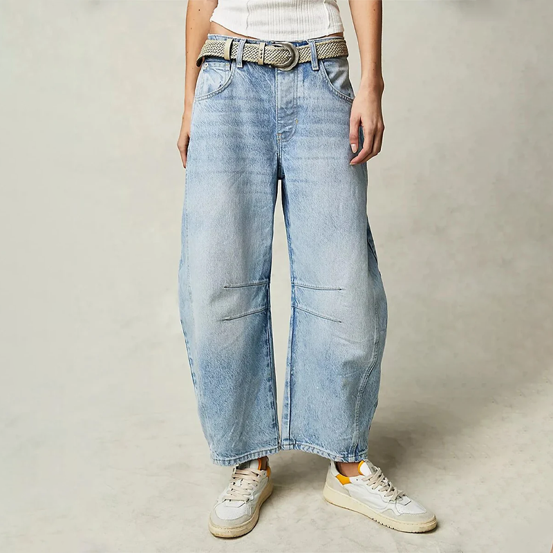 Jeans baggy donna a vestibilita ampia - Casual e di tendenza