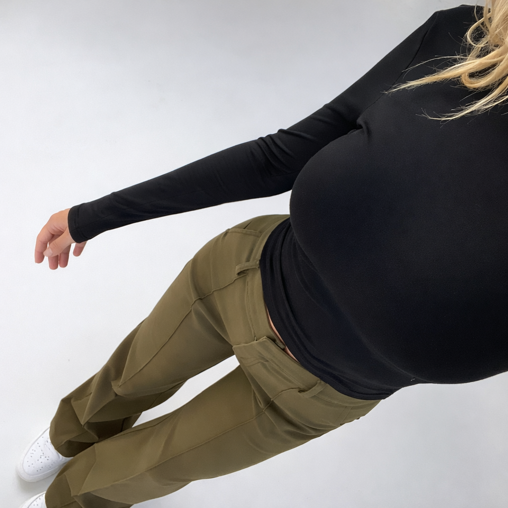 Pantaloni Donna Vita Alta – Taglio Dritto Elegante e Versatile