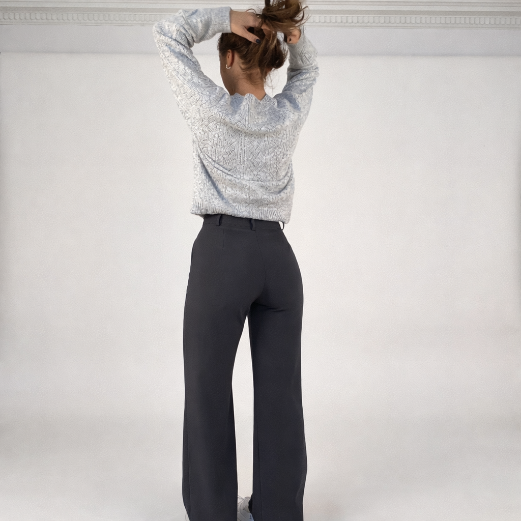 Pantaloni Donna Vita Alta – Taglio Dritto Elegante e Versatile