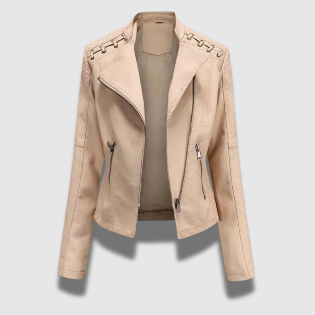 Giacca in pelle Premium Slim da donna