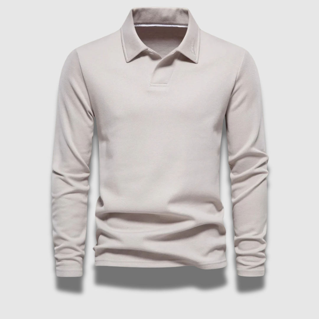Polo a maniche lunghe Refined Premium da uomo